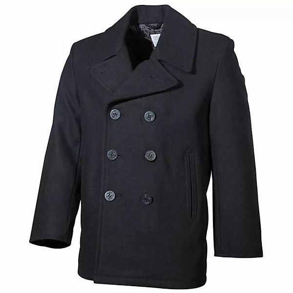 MFH Outdoorjacke US Pea Coat, schwarz, mit schwarzen Knöpfen M günstig online kaufen