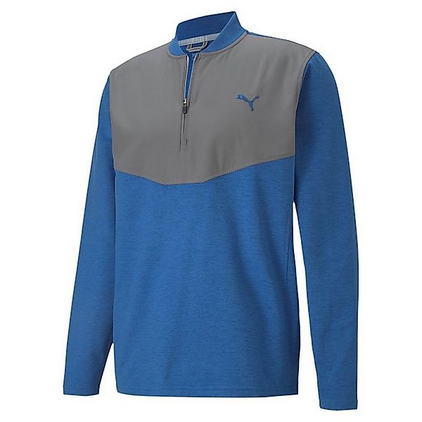 PUMA Longsweatshirt Puma Golf Layer Cloudspun Stlth 1/4 Zip Blau-Grau Herre günstig online kaufen