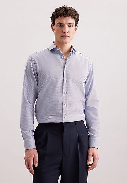 seidensticker Businesshemd Schwarze Rose Comfort 1/1 Kentkragen Pepita günstig online kaufen