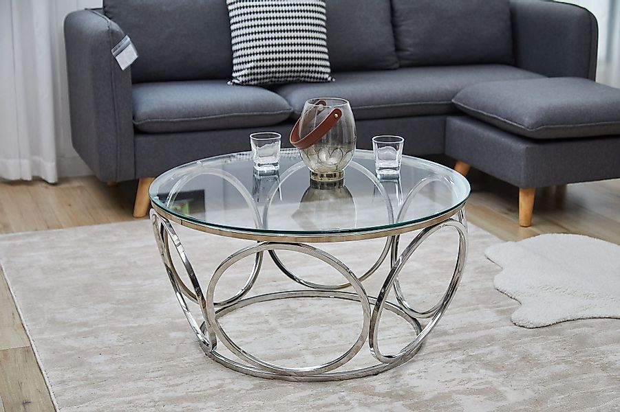 SalesFever Couchtisch "Couchtisch im eleganten Stil", mit Design-Gestell au günstig online kaufen