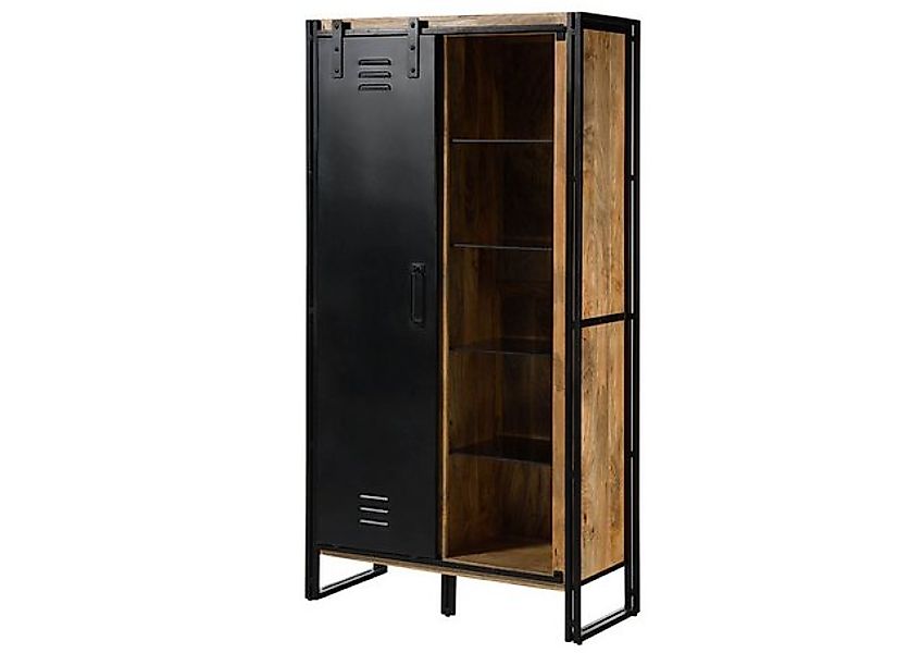 Massivmoebel24 Dreh-/Schwebetürenschrank (Mango 105x45x195 natur lackiert / günstig online kaufen