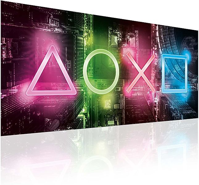 Goods+Gadgets Poster Gamer Spielkonsole Fotoposter, Geometrische günstig online kaufen