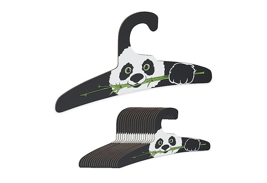 relaxdays Kleiderbügel 20er Set Kinderkleiderbügel Panda günstig online kaufen