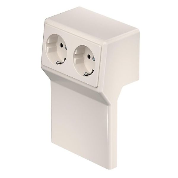 Rehau RAUDUO Gerätetank Doppelsteckdose RD 2GT40105 cws - 6132172 günstig online kaufen