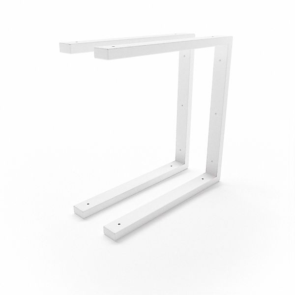 HEVVA Waschtischhalterung LAHN 40 cm Tief 2er Set Weiß günstig online kaufen