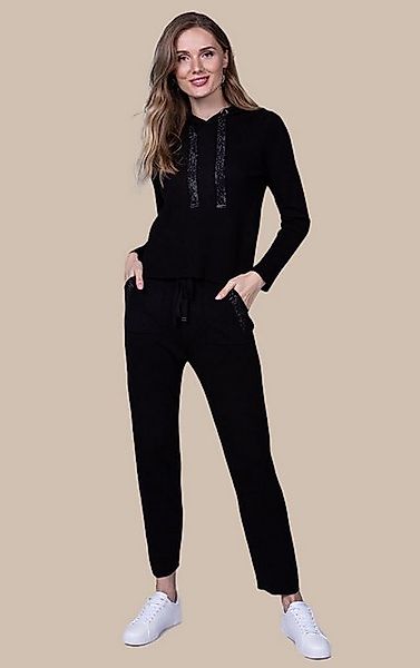 Passioni Kapuzenpullover mit schimmernden Bindebändern günstig online kaufen