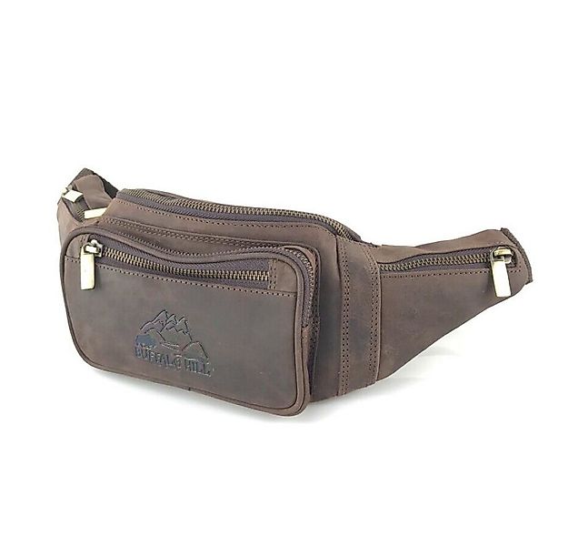 Buffalo Hill Bauchtasche Büffelleder, Vintage Umhängetasche mit Reißverschl günstig online kaufen