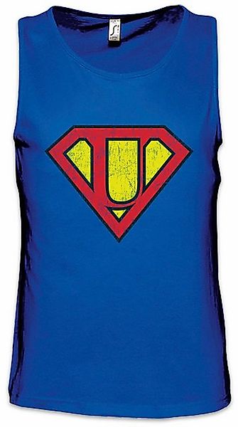 Urban Backwoods Tanktop Super U Ärmelloses T-Shirt Buchstabe Initialen Vorn günstig online kaufen