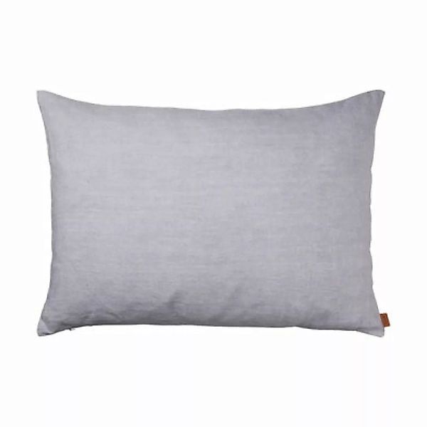 Kissen Heavy Large textil violett / 100% Leinen - 80 x 60 cm - Ferm Living günstig online kaufen
