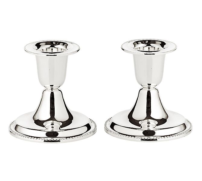 EDZARD Kerzenhalter Perla, 2er-Set, Perlenrand, edel günstig online kaufen