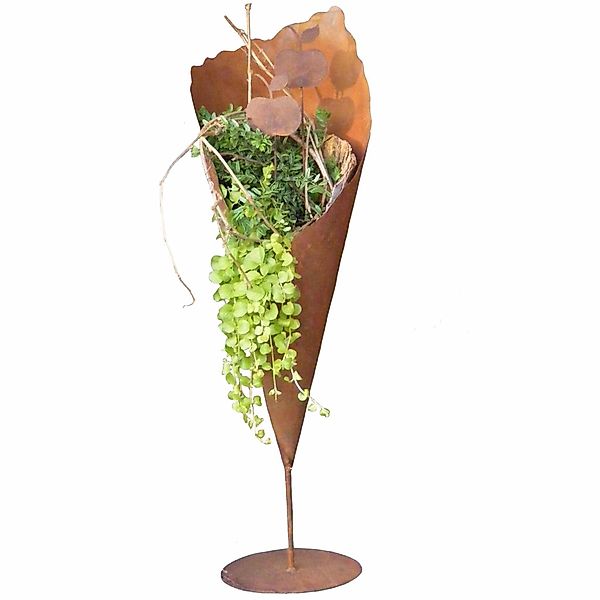 Rostikal Pflanzkübel Pflanzvase Metall Gartendeko Pflanztüte, günstig online kaufen