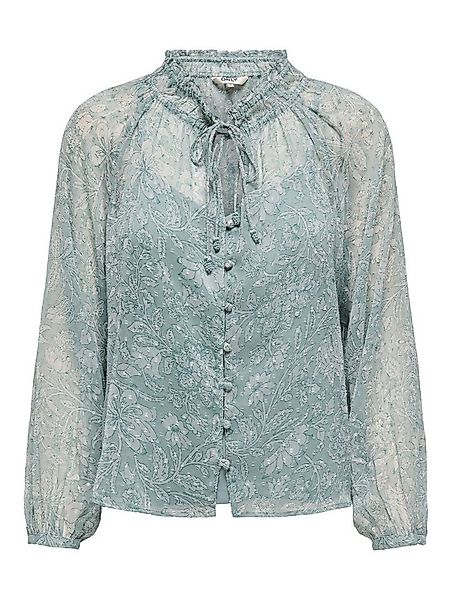 ONLY Chiffonbluse ONLELIZA LIFE LS V-NECK STRING TOP WVN günstig online kaufen
