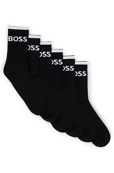 BOSS Businesssocken 6P QS Stripe CC (Packung, 6-Paar, 6er) mit BOSS Schrift günstig online kaufen