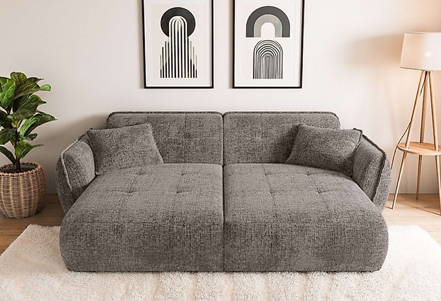Home affaire Big-Sofa »MIRELDA Design-Sofa mit Steppungen, extra tief, Brei günstig online kaufen