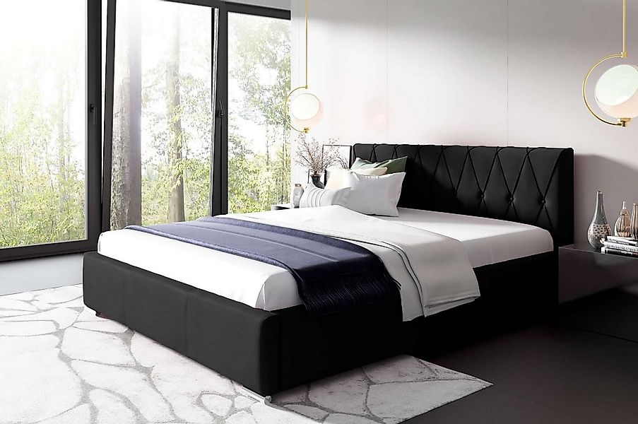 99rooms Polsterbett Lola (Schlafzimmerbett, Bett), 120/140/160/180/200x200 günstig online kaufen