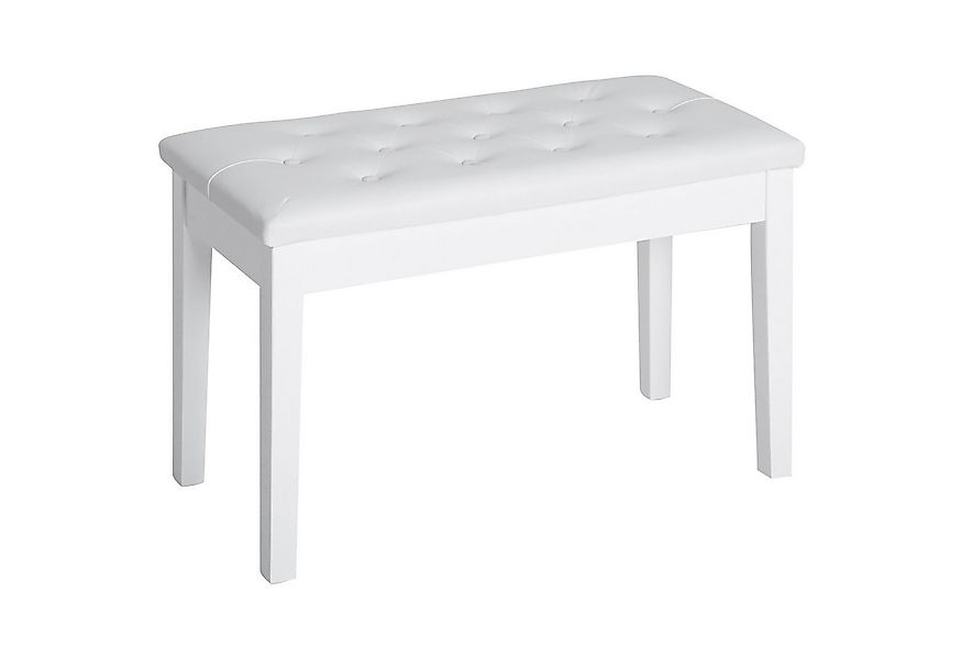 furnicato Hocker Klavierhocker mit Stauraum, 76x36x50 cm, Weiß (1 St) günstig online kaufen