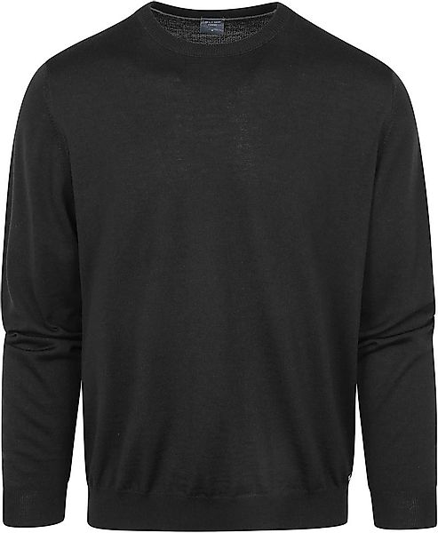 Olymp Pullover O-Hals Wolle Schwarz - Größe 3XL günstig online kaufen