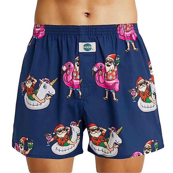 D.E.A.L International Boxershorts Dunkelblau mit Santa Claus Print günstig online kaufen