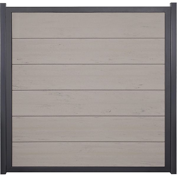 GroJaViento Zaunelement Bi-Color Sand 180 x 180 cm Rahmen: Anthrazit günstig online kaufen