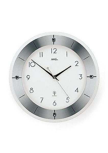 AMS Funkwanduhr F5848 (Quarzuhr,Glas,Wohnzimmer,Esszimmer,Küche,Arbeitszimm günstig online kaufen
