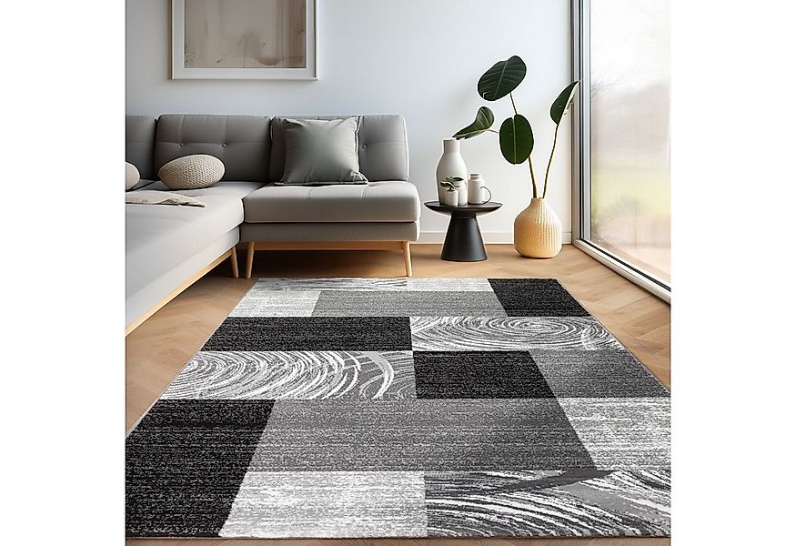Carpettex Designteppich Abstrakt Kariert Design, Rechteckig, Höhe: 12 mm, M günstig online kaufen