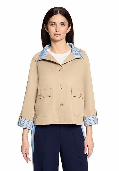 Cartoon Canvasjacke "Damen mit aufgesetzten Taschen" günstig online kaufen