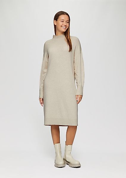 s.Oliver Minikleid Weiches Strick-Kleid mit Stehkragen günstig online kaufen