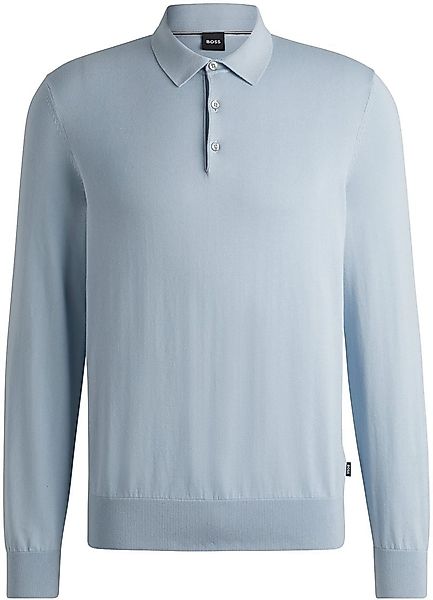 BOSS Gemello Long Sleeve Polo Hellblau - Größe L günstig online kaufen