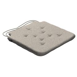 Stuhlkissen Christoph mit Bindeschnur, grau-beige, 42 x 41 x 3,5 cm, Madrid günstig online kaufen