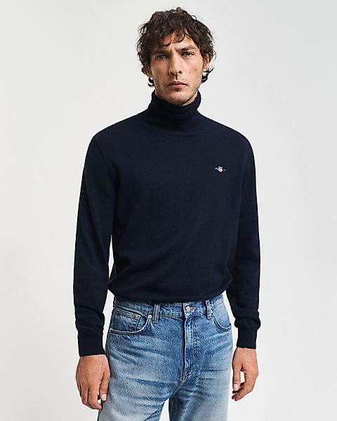 Gant Strickpullover CTN/WO ROLLNECK Mit Rundhalsausschnitt günstig online kaufen