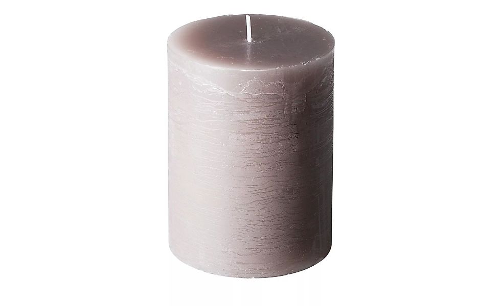 Zylinderkerze 13cm - grau - 13 cm - Dekoration > Kerzen & Lichter - Möbel K günstig online kaufen
