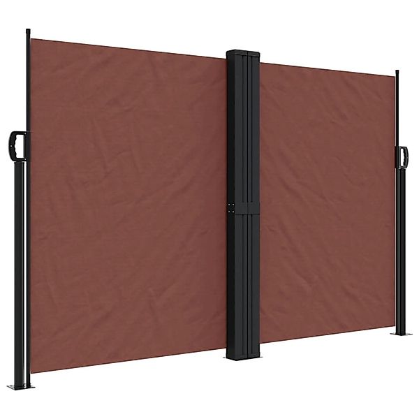 furnicato Seitenmarkise Ausziehbar Braun 160x1200 cm günstig online kaufen