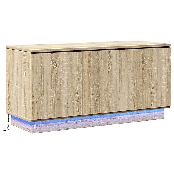 vidaXL TV-Schrank mit LED Sonoma-Eiche 100 x 38 x 49 cm Holzwerkstoff 86966 günstig online kaufen