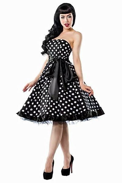 Atixo Bandeaukleid 50er Jahre Pin Up Rockabilly Kleid Retro Tanzkleid Bande günstig online kaufen