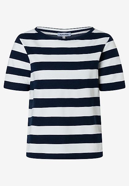 MORE&MORE T-Shirt Boxy Shirt with Stri günstig online kaufen