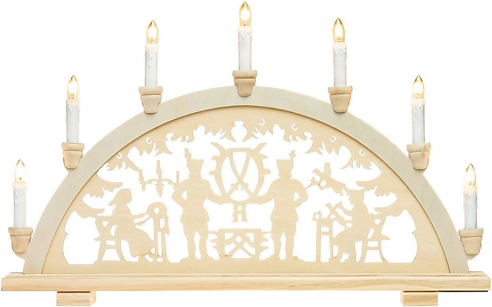 SIKORA Schwibbogen LB33-7 Lichterbogen Motiv Bergmann mit 7 elektrischen Ke günstig online kaufen