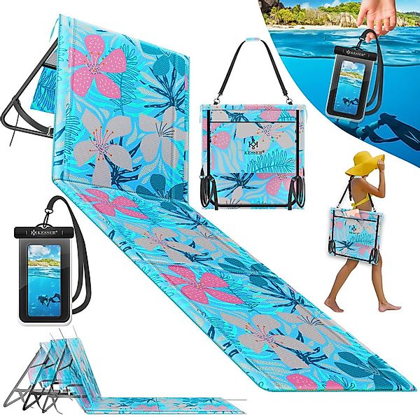 KESSER Gartenliege Strandmatte klappbar mit verstellbarer günstig online kaufen
