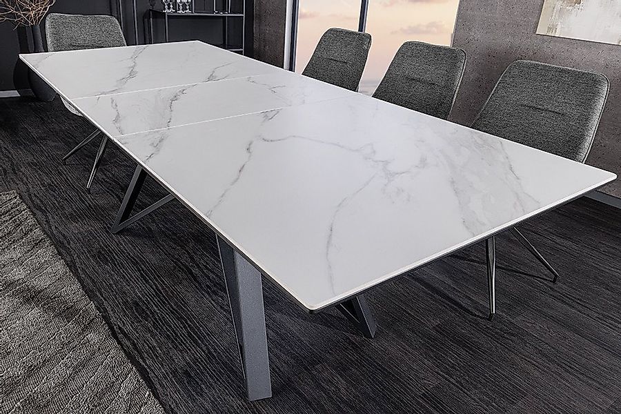 riess-ambiente Esstisch ATLAS 160 / 200cm weiß (Einzelartikel, 1-St), Metal günstig online kaufen