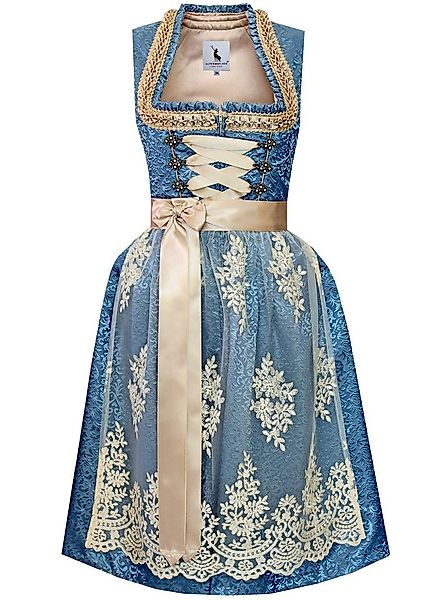 Alpenmärchen Dirndl Dirndl Greta in blau - ALM992 günstig online kaufen