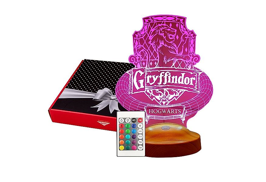 Geschenkelampe LED Nachttischlampe Gryffindor Hogwarts Harry Potter Nachtli günstig online kaufen