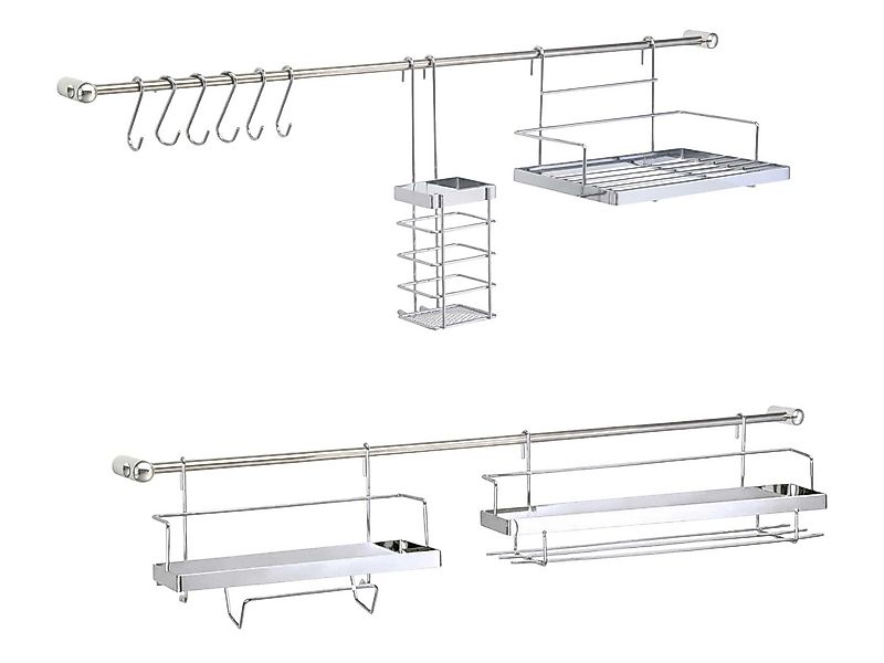 Harms Import Küchenorganizer-Set, (Set, 16-tlg., 2 Regale, Rollenhalter, Be günstig online kaufen