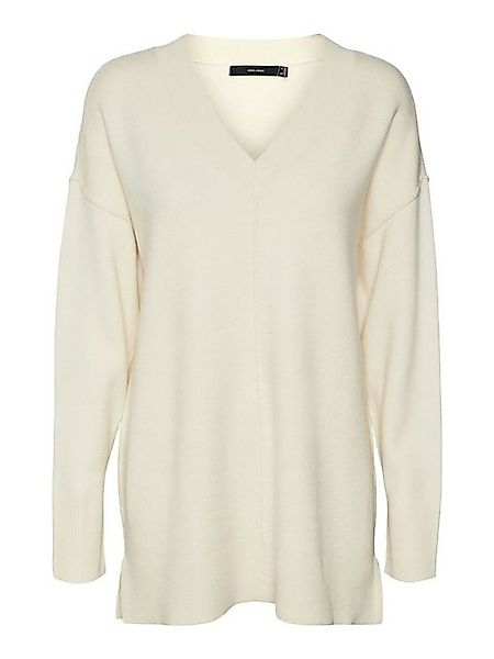 Vero Moda V-Ausschnitt-Pullover VMGOLD LINK LS LONG V-NECK PULLOVER günstig online kaufen