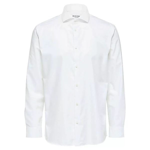 Selected Ethan Cut Away Slim Langarm Hemd L Bright White günstig online kaufen