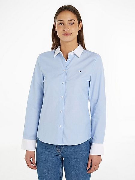 Tommy Hilfiger Hemdbluse mit Tommy Hilfiger Markenlabel günstig online kaufen