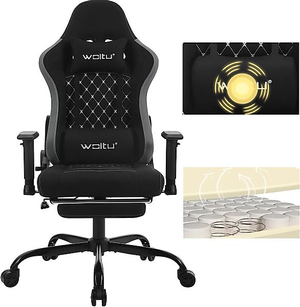 Woltu Gaming-Stuhl (1 St), ergonomisch, Kopfstütze, günstig online kaufen