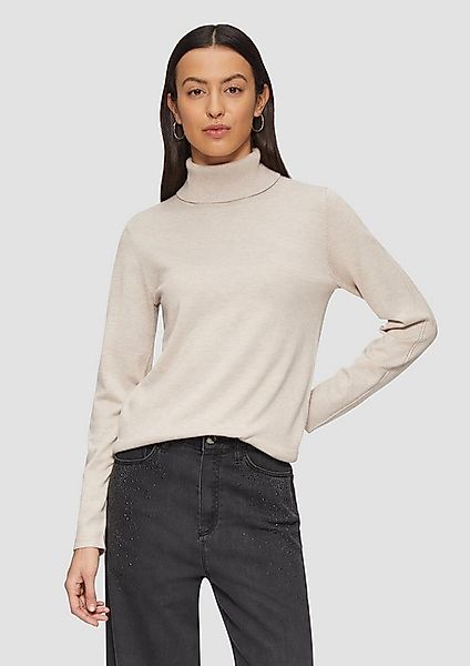 s.Oliver Longpullover Strickpullover Feiner Rollkragenpullover mit Ajour-De günstig online kaufen