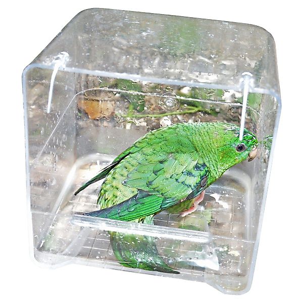 DUVO+ Vogelhaus Kunststoffbadewanne transparent günstig online kaufen