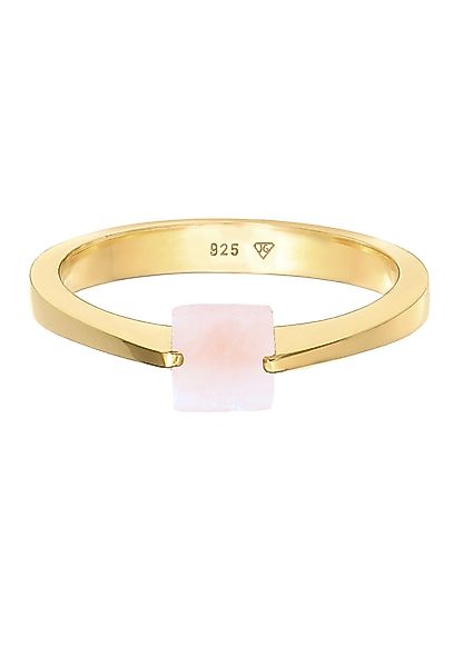 Elli Premium Fingerring Solitär Edelstein Viereck günstig online kaufen