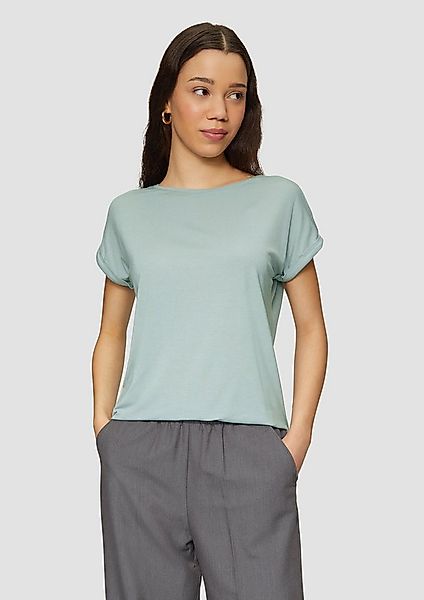 QS Kurzarmshirt T-Shirt T-Shirt aus Lyocellmix günstig online kaufen