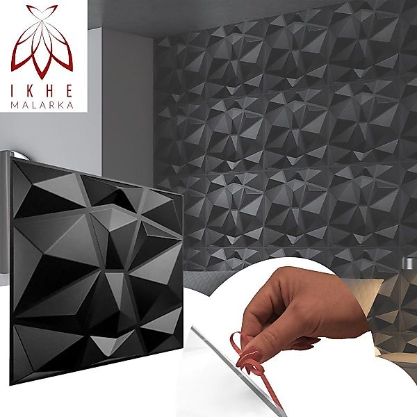 IKHEMalarka 3D Wandpaneel Selbstklebend 3D Paneele, günstig online kaufen
